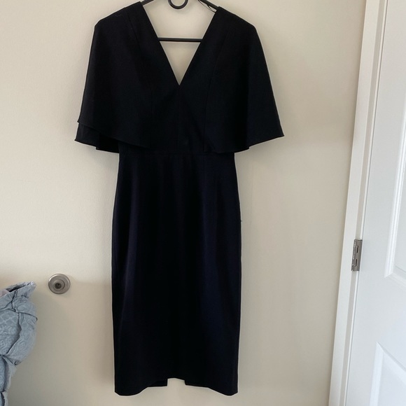 Dress the Population fitted batwing sleeve, backless dress - Picture 5 of 5